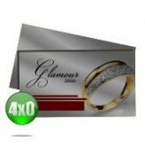 Cartão de Visita | Silver Lux 4x0 250 unidades